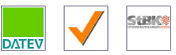 Logos der Datev, des Steuerberaterverbandes Hessen e.V. und der Steuerberaterkammer Hessen